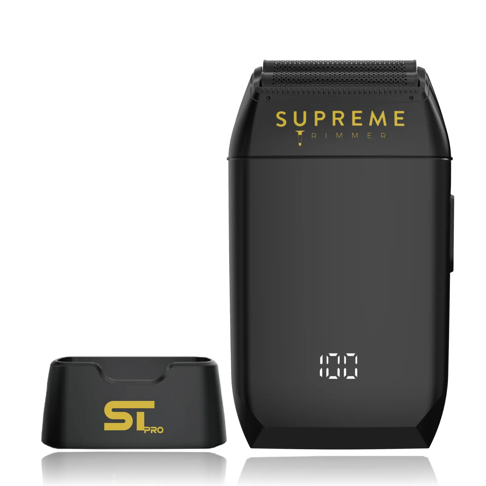 Supreme Trimmer Crunch Foil Shaver STF602 Professional Foil Shaver - Close Finish Shaving, Waterproof, Cordless, 150 Min Battery, LED Display, Wet Dry Use