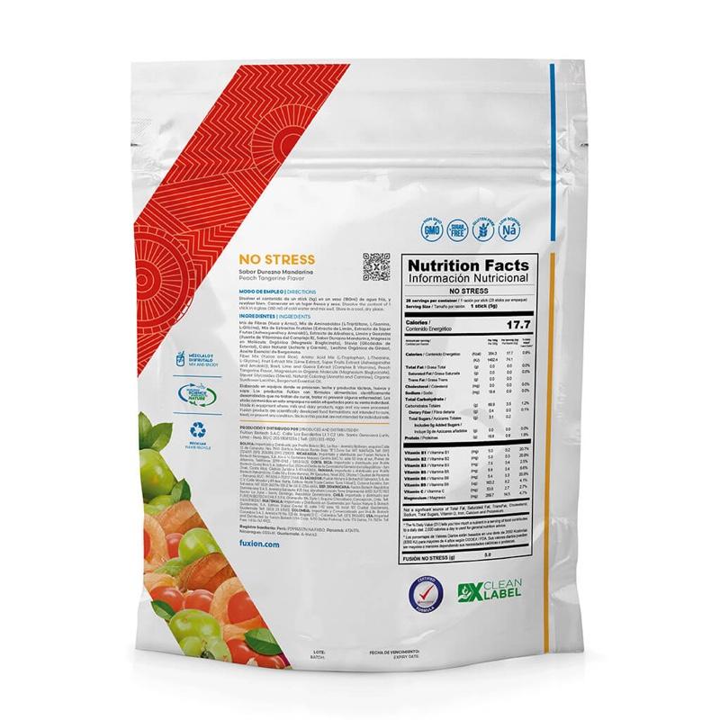 OFF/NOESTRESS FuXion Drink Juice Fruit Juice for Energy and Energy Boost Beverage 28 Sobre 140g