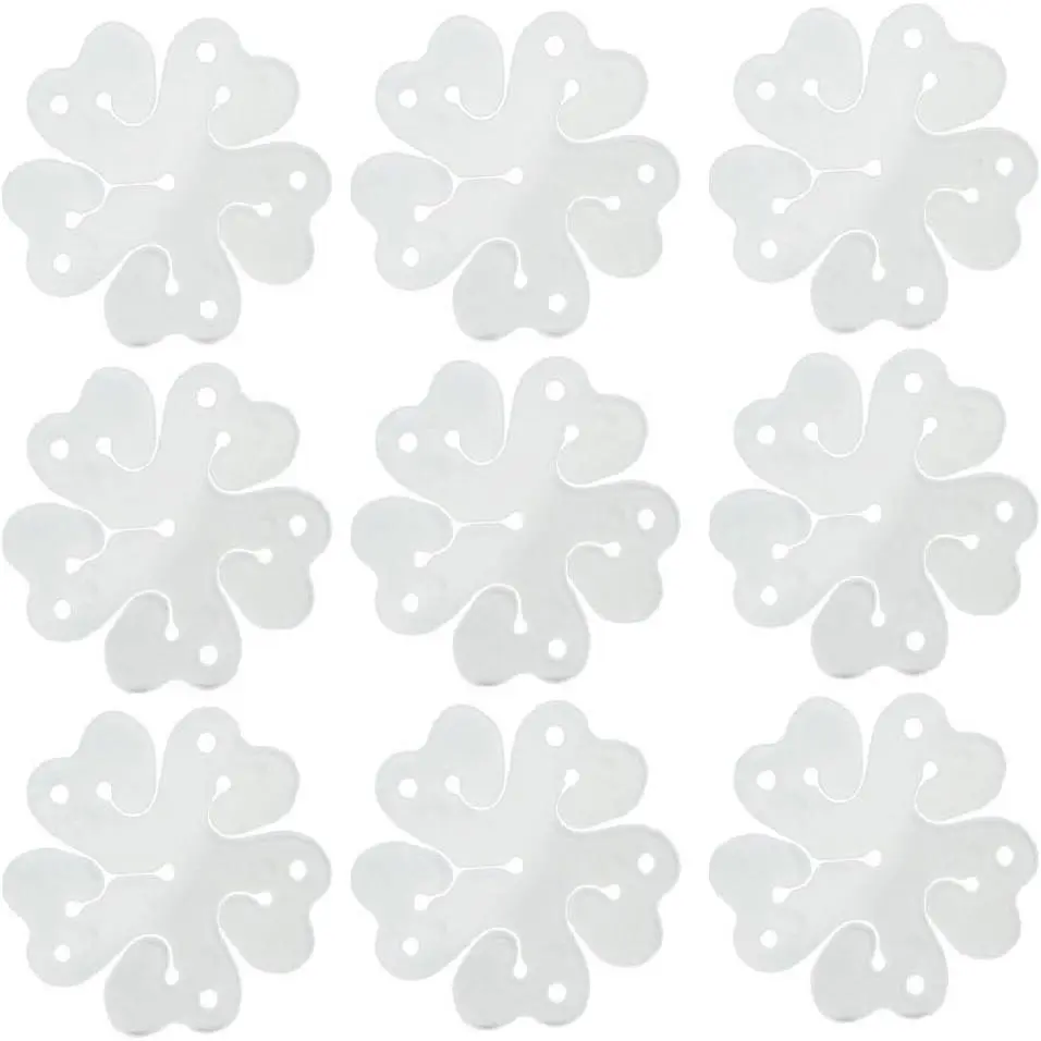 50 count Portable Flower Shape Balloon Clips Holder for Wedding Event Decorations Birthday Party Supplies