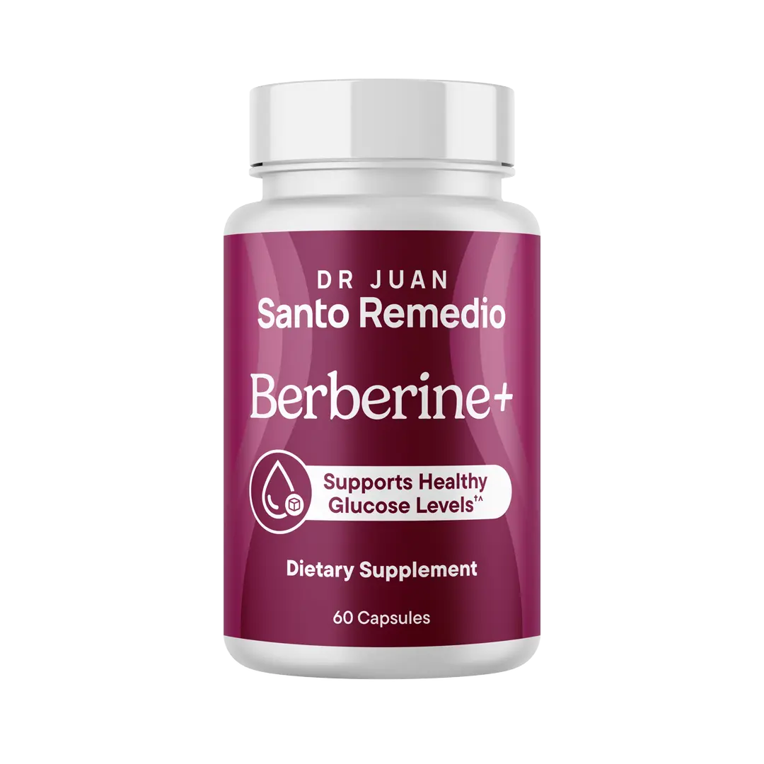 Santo Remedio Berberine, Dietary Supplement, Vegetarian, No Added Sugar, 60 Capsules, 30 Servings.