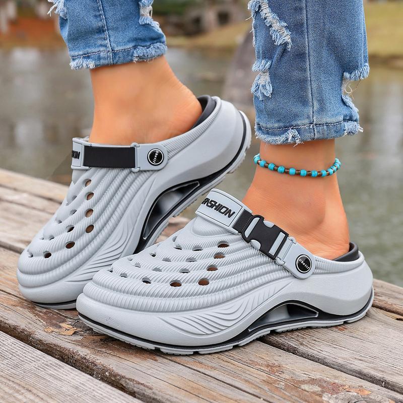 Men's and Women's  Clogs Outdoor Thick Sole Non-Slip Odor Resistant Durable Quick Drying Soft Beach Sandals.Summer Slippers