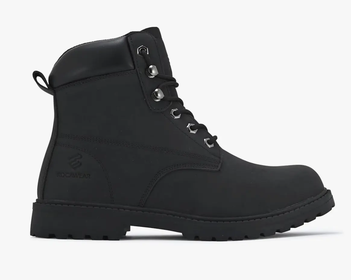 Rocawear Men's Steel Toe Lace-Up Work Boots