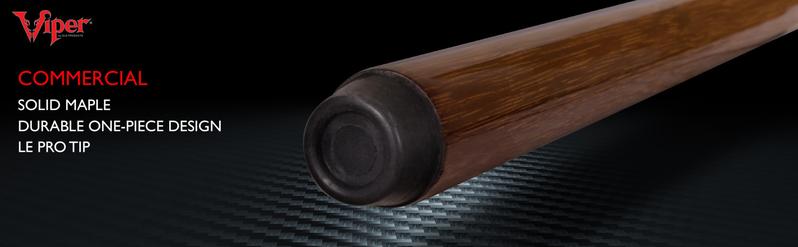 Viper One Piece 57" Maple Bar Billiard/Pool Cue Stick