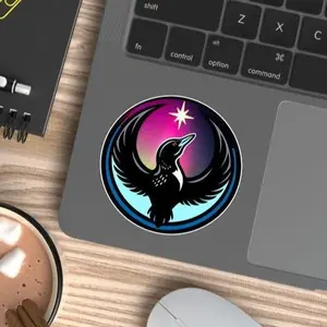 Anti I c e Minnesota Loon Stickers - I Stand With the Resistance, Rebel Birds Waterproof Decal, MN State Bird Loon Protest & Resistance Decal