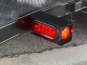 Nilight 2PCS Steel Trailer Light Boxes Housing Kit w/6Inch Oval Red LED Tail Lights 2 Inch Round Side Marker w/Grommet Plugs Wire connectors
