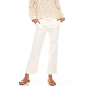 Raya Chino Stretch Cord Pant French White
