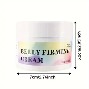 GZE Flat Belly Firming Cream - Skin Firming Smoothing Cream for Stomach, Thighs & Butt, Moisturizing Firming Lotion 120G
