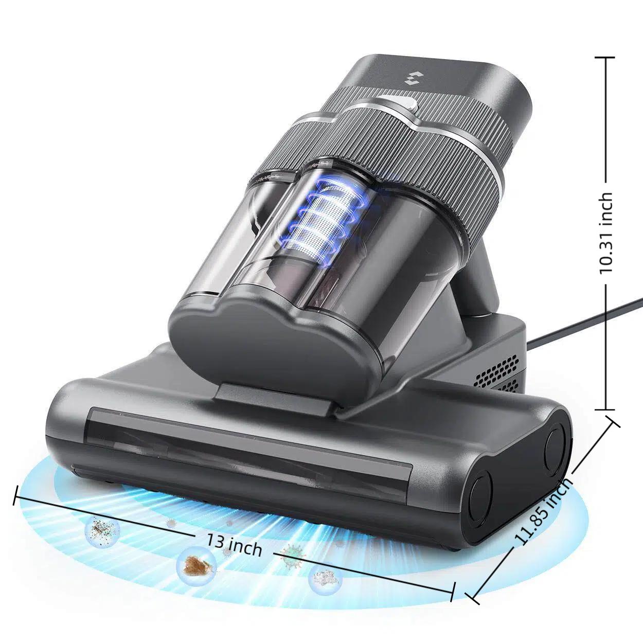 Mattress Vacuum Cleaner for Dust Mites Removal, Handheld Vacuum with UV-C Light & Safe-Temp 140℉ Heat & 20Kpa Powerful Suction & Triple-Cup & Aroma Tablet, Bed Vacuum Cleaner for Bed, Sofa, Couch, Carpet, Pet Mattress Vacuum Cleaner for Dust Mites Removal, Handheld Vacuum with UV-C Light & Safe-Temp 140℉ Heat & 20Kpa Powerful Suction & Triple-Cup & Aroma Tablet, Bed Vacuum Cleaner for Bed, Sofa, Couch, Carpet, Pet