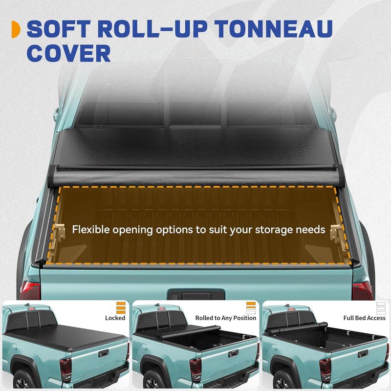 OEDRO Soft Roll Up Truck Bed Tonneau Cover Fit for Chevy Silverado/GMC Sierra 1500 New Body 2007-2025, Fit for Chevy Silverado/GMC Sierra 2500 3500 HD 2007-2019, with 6.6 ft Bed Without Multi-Flex Tailgate car protector OEDRO Soft Roll Up Truck Bed Tonneau Cover Fit for Chevy Silverado/GMC Sierra 1500 New Body 2007-2025, Fit for Chevy Silverado/GMC Sierra 2500 3500 HD 2007-2019, with 6.6 ft Bed Without Multi-Flex Tailgate car protector