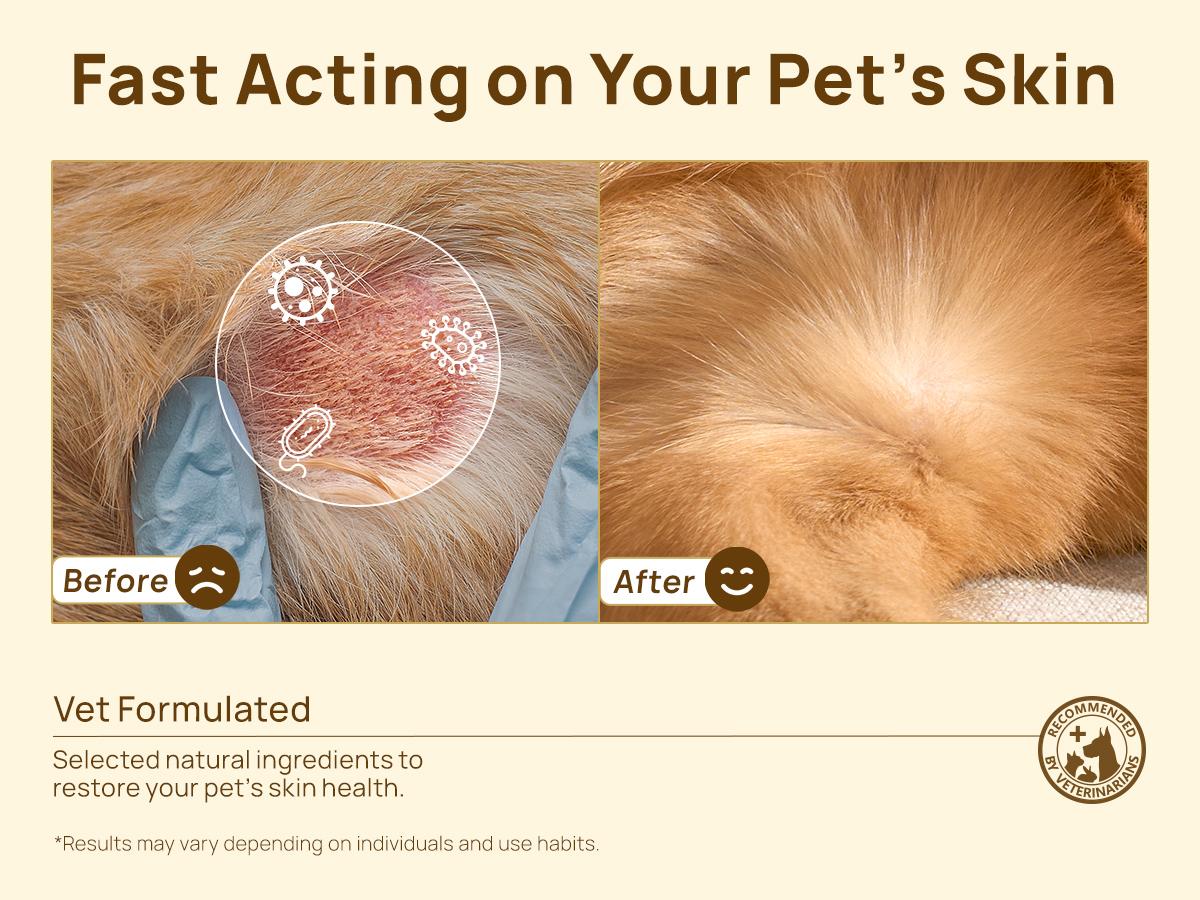 【SpringGlowUp】HICC PET Skin Balm for Dogs & Cats - Soothes Itching & Irritation, Prevents Infection,  All-Natural Moisturizer for Dry Itchy Skin, Lick-Safe Allergy & Hot Spot Treatment, Calming & Protective