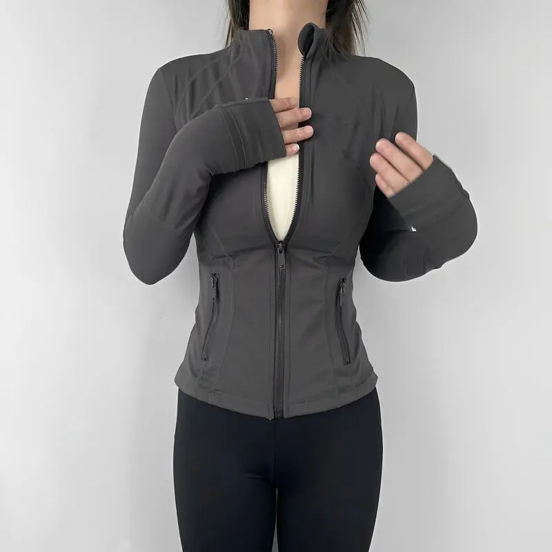 Women's Solid Color Zipper Pocket Jacket, Long Sleeve Stand Collar Coat, Autumn Bbl Jacket, Zipper Jacket,'s Day, Gym Sportswear Women, Sportswear Women's Solid Color Zipper Pocket Jacket, Long Sleeve Stand Collar Coat, Autumn Bbl Jacket, Zipper Jacket,'s Day, Gym Sportswear Women, Sportswear