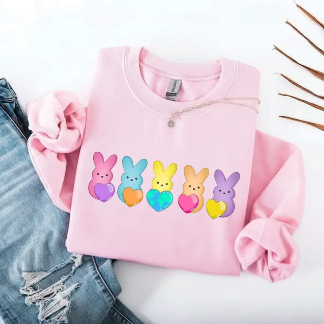 Every Bunny Belongs Teacher Sweatshirt, Spring Classroom Community T-Shirt, School Staff Easter Peeps Sweater, Guidance CST SPED Social Worker Pullover, Teacher Crewneck Gift