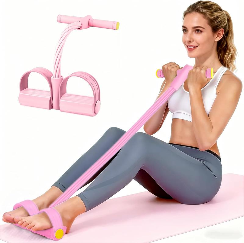 3-in-1 Multifunction Pedal Resistance Band, Elastic Pull Rope Fitness, Full-Body Workout at Home Gym, Exercise Sit-up, Yoga, Abdominal Training