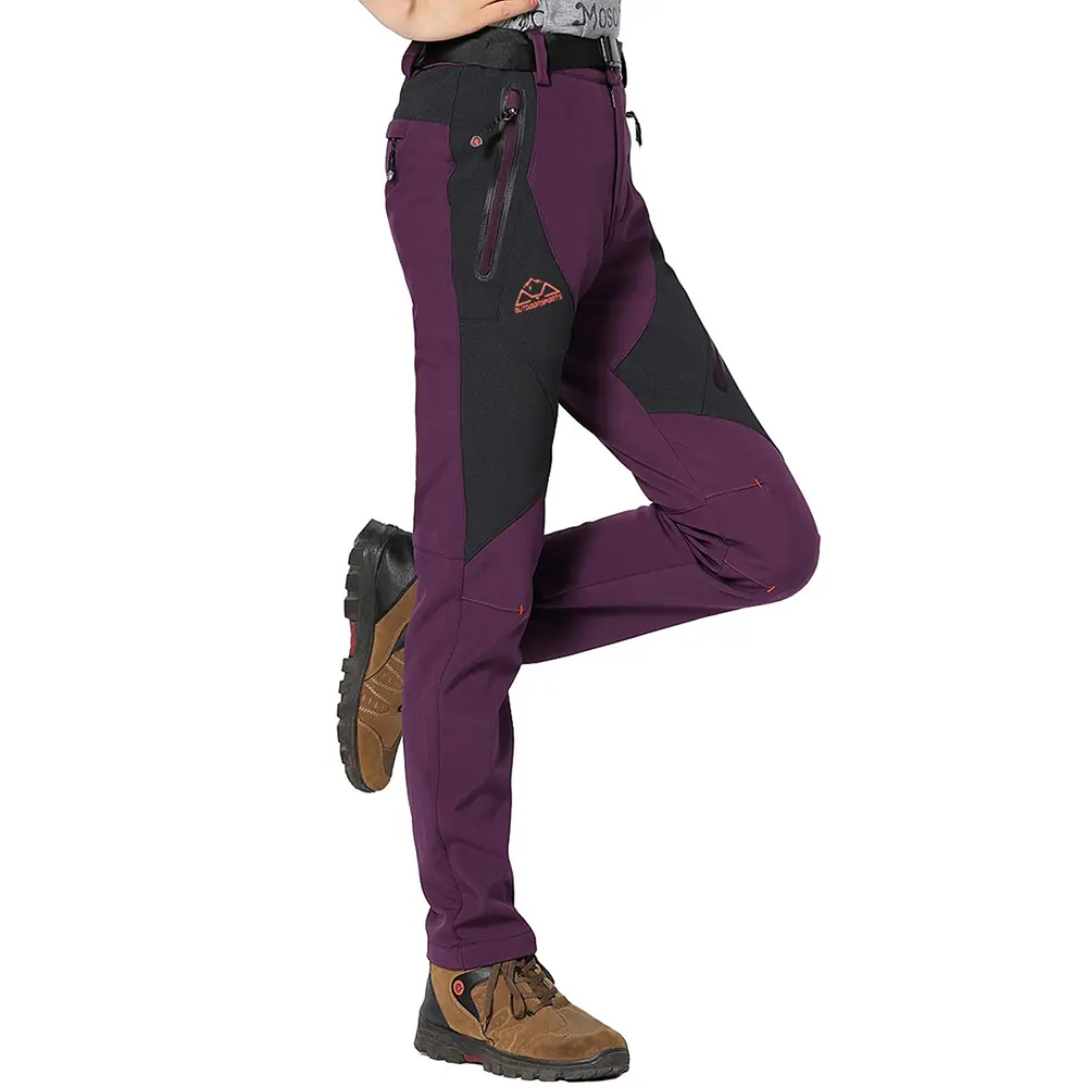 2026 Women's Snow Pants Waterproof Insulated Fleece Thermal Ski Hiking Snowboard Pants Breathable Material Jogger High Waisted Joggers