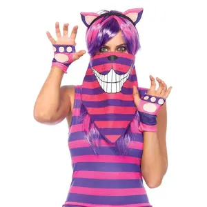 Cheshire Stripe Costume Bandana Mask