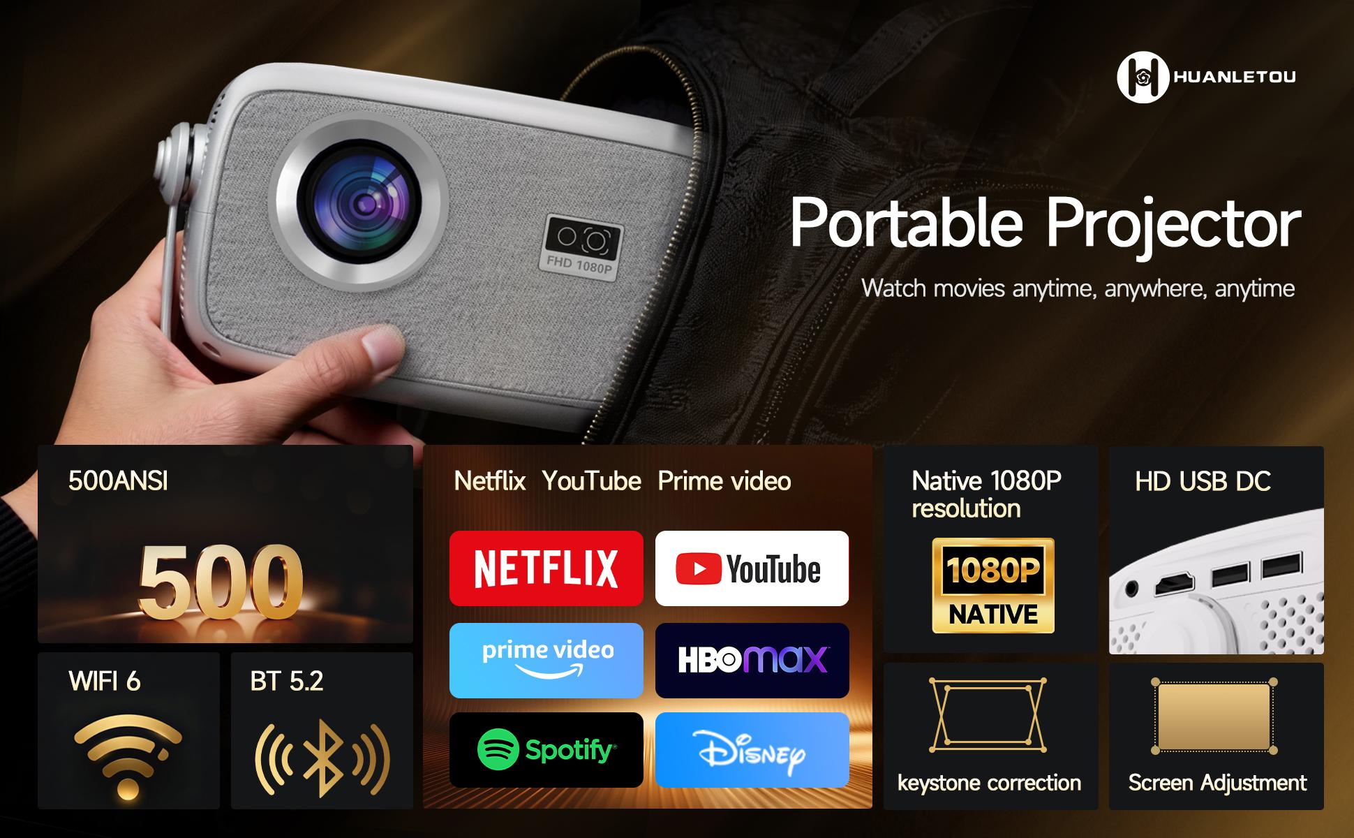 X4 Projector Upgraded 500ANSI 4K Video Source Android 11 Dual WiFi6 BT5.2 1920x1080P Mini Portable Home Cinema Outdoor 2025 New X4 Projector Upgraded 500ANSI 4K Video Source Android 11 Dual WiFi6 BT5.2 1920x1080P Mini Portable Home Cinema Outdoor 2025 New
