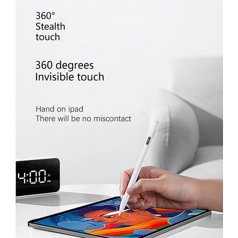 Stylus Pen Universal Active Stylus, Stylus Pen Compatible for iPhone for Android Smartphone Touchscreens/Phones, Rechargeable Stylus Pen with Touch Screen, Stylus Pencil for tablet, Stylus Pen for iPad Active Pencil-White, Computer Accessories