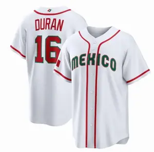 Men's Mexico Baseball Jarren Duran#16 2026 World Baseball Classic Home Stadium Jersey