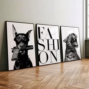 Bundle of 3 Luxury designer Wall Art Canvas, Fashion poster -Fine Art prints