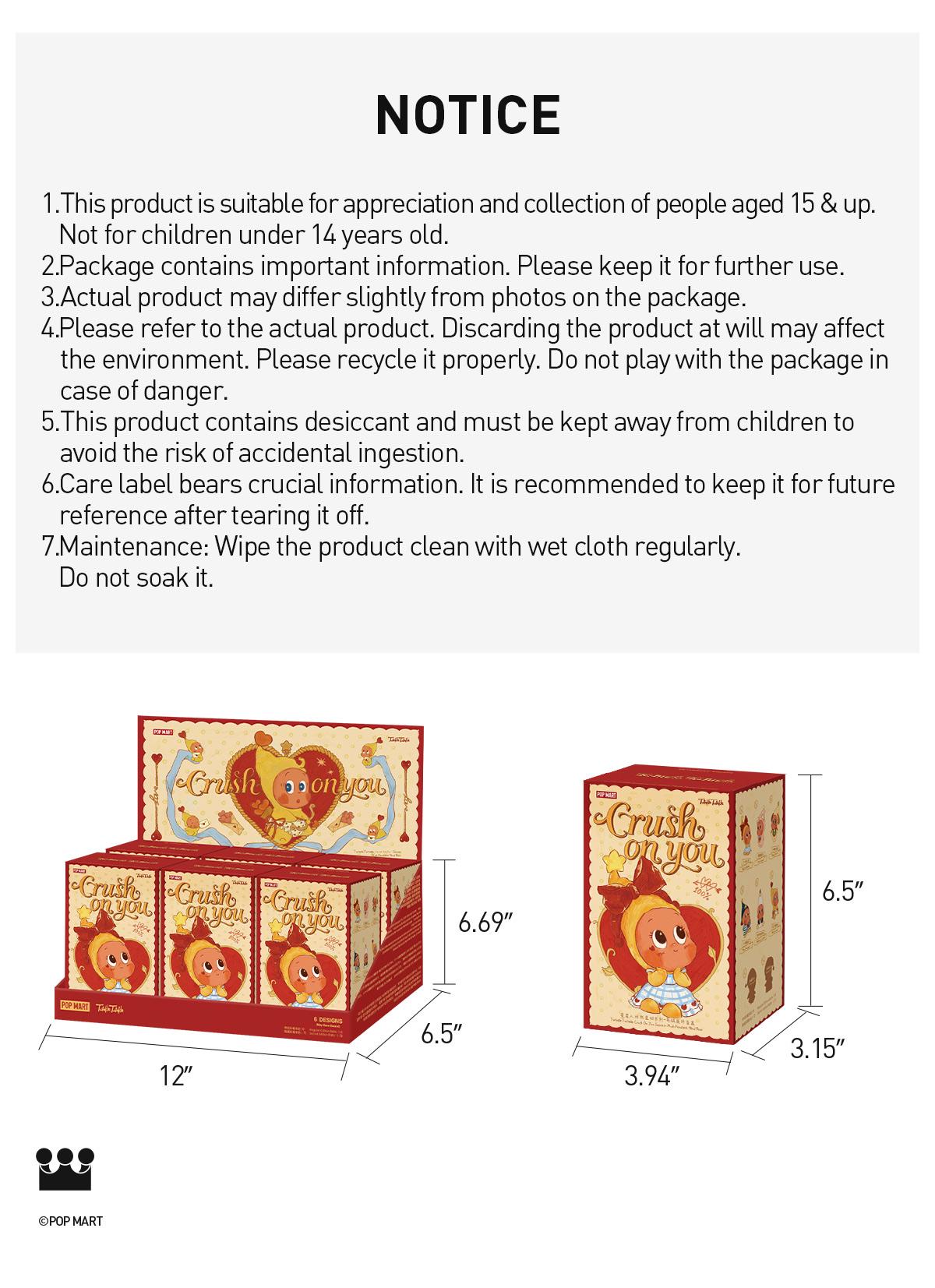 POP MART Twinkle Twinkle Crush On You Series-Plush Pendant Blind Box, Collectible Toys