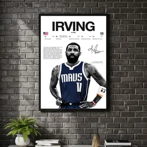 [ SPORT UNFRAMED - SALE UP TO 45% ] Kyrie Irving Hardline Series Basketball Sports Poster Street Style Wall Art