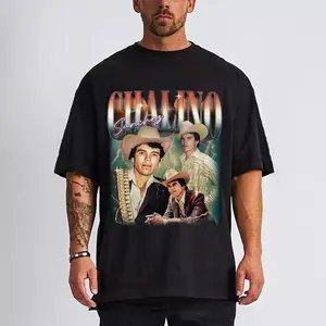 🐱 ‍ 👤 CHALINO Sanchez Shirt Camacho Ariel T-ShirtCorridos Mexican Shirts Valentin Elizalde Shirt Vintage Retro 90s Casual Comfort Cotton T-shirt washington funny cringey usa meme Streetwear Tshirt