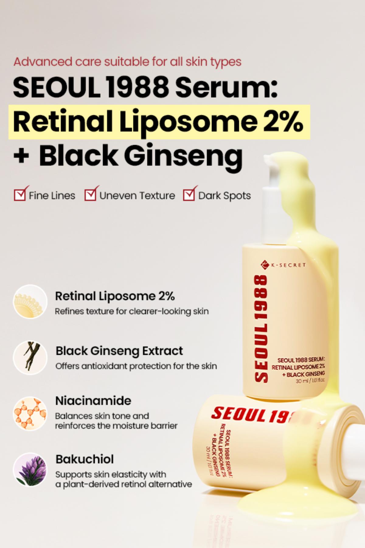 [KSECRET Official] SEOUL 1988 Retinal Serum Duo | Retinal Liposome 2% Serum (2EA)