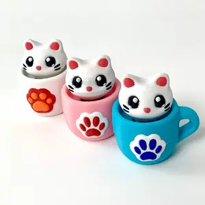 Mini Cat Click Toy – Cute Desk Clicker Fidget Toy