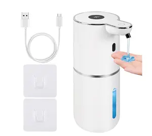 Automatic Soap Dispenser, Hand Soap Dispenser 12.8oz/380ml Smart Rechargeable, Liquid Touchless Soap Dispensers with 6-Level, Wall Mounted or Countertop Dish Soap Dispensing for Bathroom & Kitchen