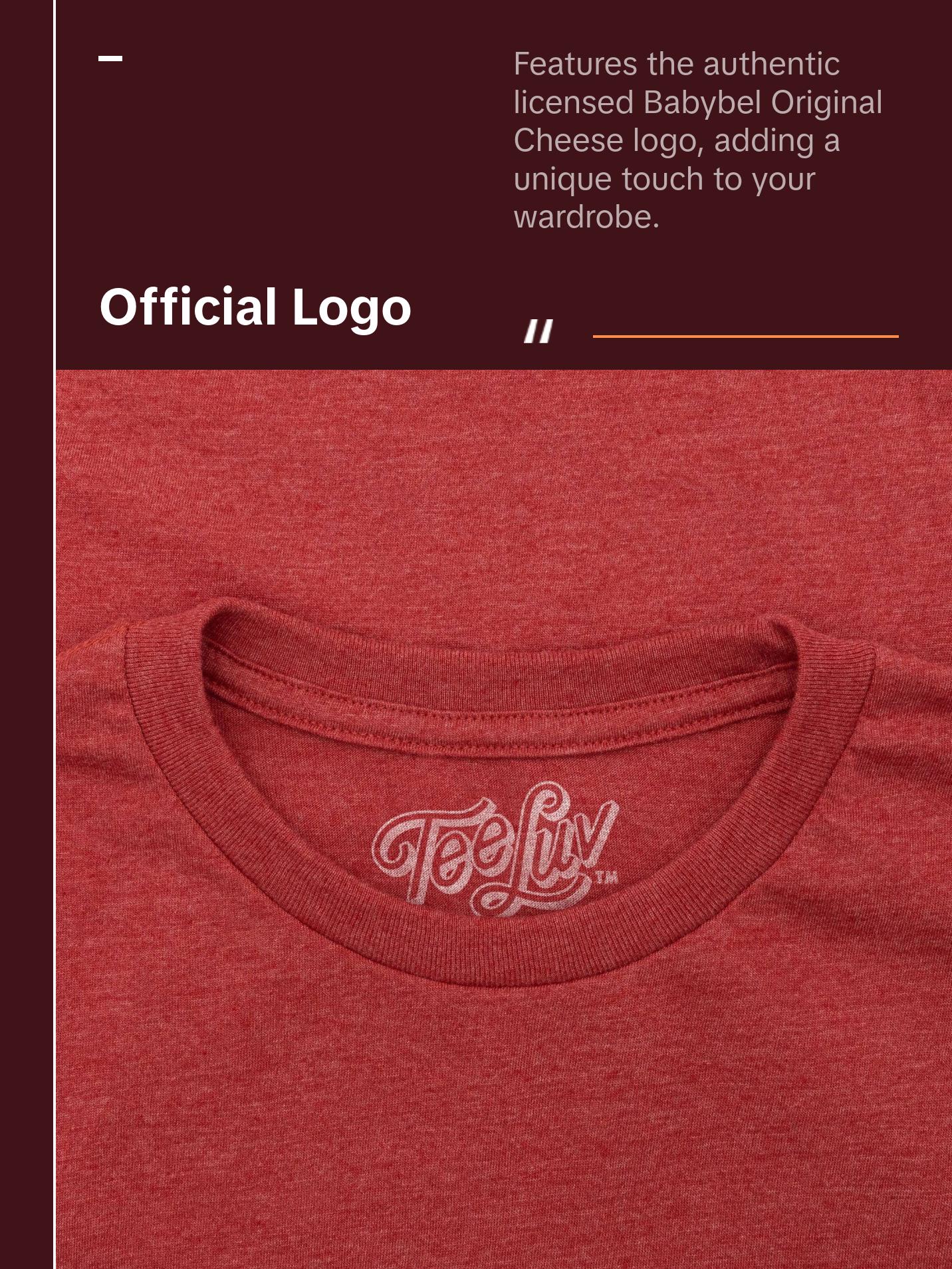 Babybel Snack Cheese Logo T-Shirt - Red Heather