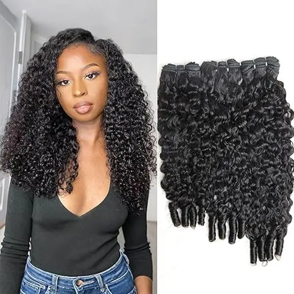 13A Burmese curly bundle 100%human hair