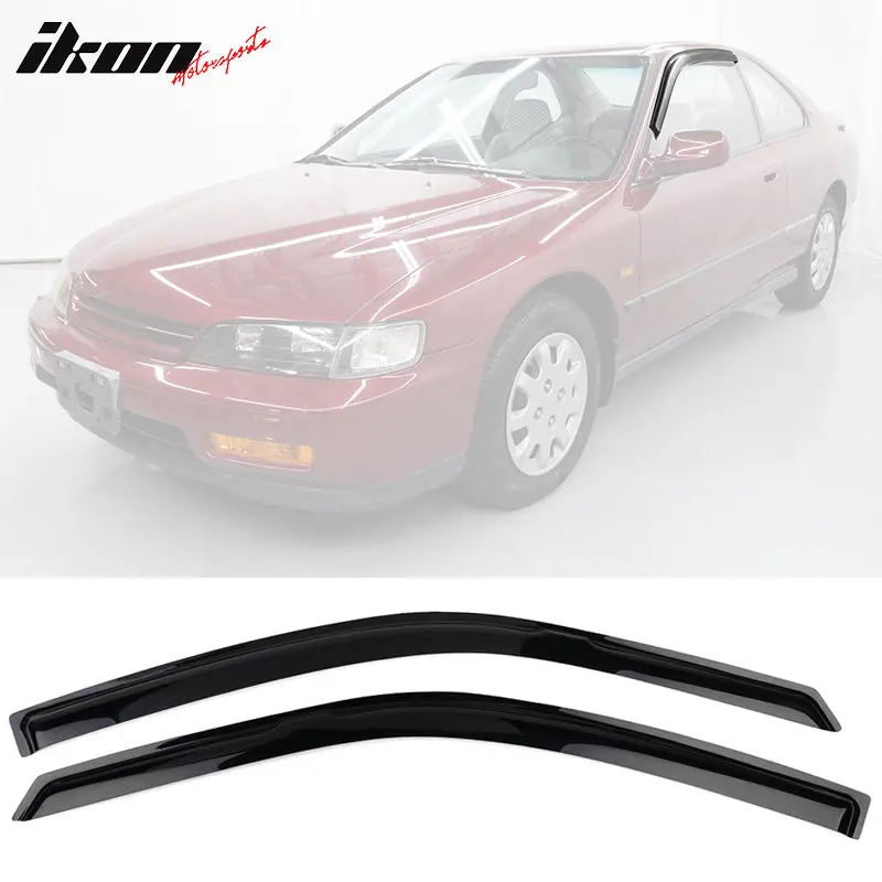 Window Visors for Honda Accord 1994-1997 Slim Style Smoke Tinted Acrylic