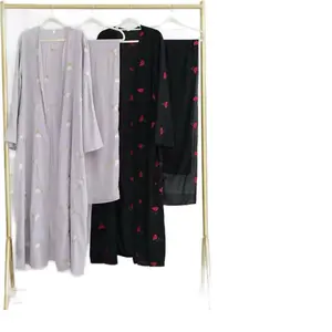 Eid Ramadan Muslims Woman Clothing Jilbabs 2 Piece Set Abaya Dubai Luxury Middle East Turkish Flower