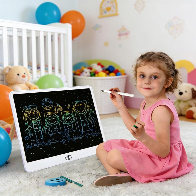 16-inch Oversized Screen Children's LCD Handwriting & Drawing Board One-click Clear Writing Practice Tablet Doodle Board for Kids Ideal Writing & Doodling TikTok Hot Item Fun Educational Tool