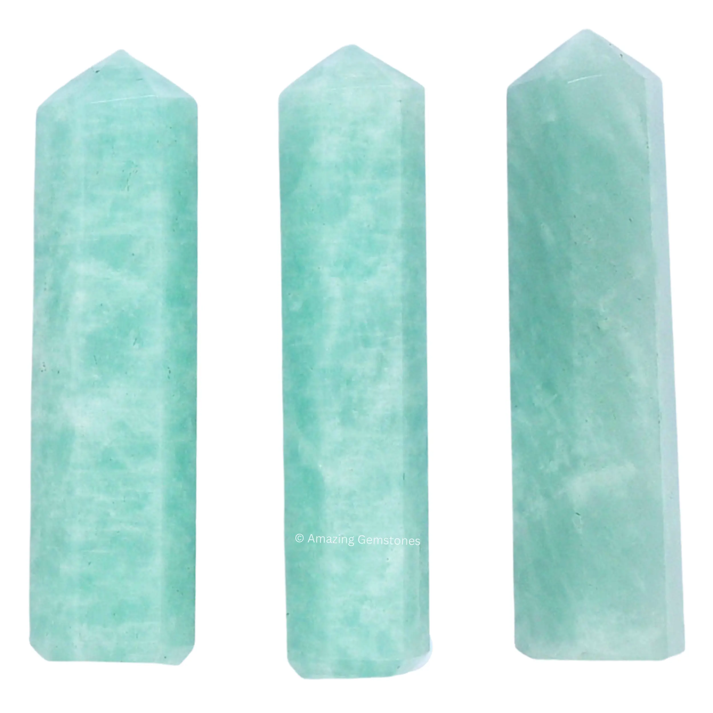 Crystal Points Bulk Healing Crystals and Stones - Pack of 3 Single Terminated Healing Wand Point Bulk Crystals for Crafts, Crystal Grid, DIY Work