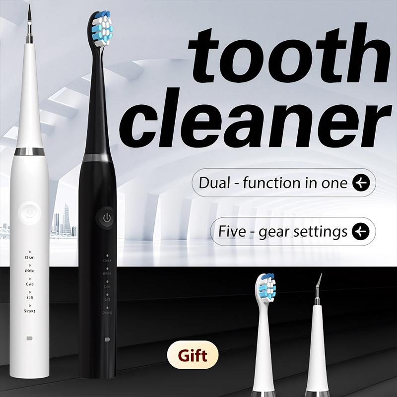 XINGHESHINE Oral Plaque & Tartar Remover for Teeth,Dental Calculus Remover Dental Teeth Cleansing Kit,Rechargeable Dental Teeth Cleaner Tools Kits & 5 Adjustable Modes,3 Replaceable Heads for Women Adlut Pet Safe Use Removable Adjustable