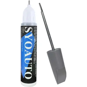 Silver Touch Up Paint for Cars, Auto Touch Up Paint Silver Scratch Repair Automotive Silver Car Paint Pen 2 in 1 Car Touch Up Paint 0.4 oz