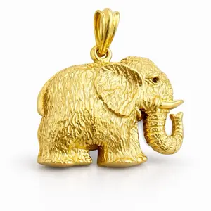 Maite Jewelry                                            Elefante de la Fortuna Stainless Steel Elephant Pendant for Luck and Good Fortune
