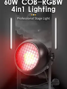 4in1 6​0W Stage Light COB RGBW LED Par Lighting for Disco Stage Church Concert Studio Wedding Live Show Round Par Light
