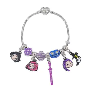 DIY KPop Hunter Girls Inspired Charm Bracelet – Cute Anime Jewelry Gift for Daughter | Fashion K-pop Fan Gifts,  Accessory for Kids & Adults