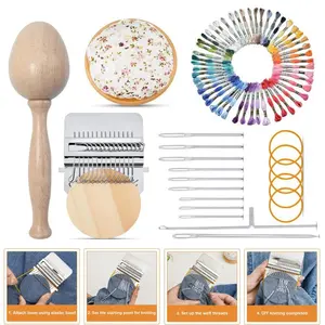 1 pack Small Weaving Loom Kit for DIY Handicraft Home Sewing Care Speedweve Style Weaving Darning Loom Mushroom Darning Looms for Socks Beauty & Personal Care