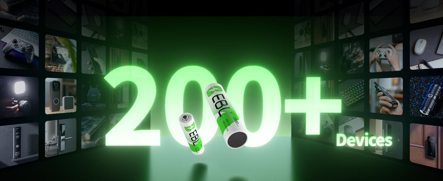 EBL AAA Ni-MH Rechargeable Batteries 1100mAh