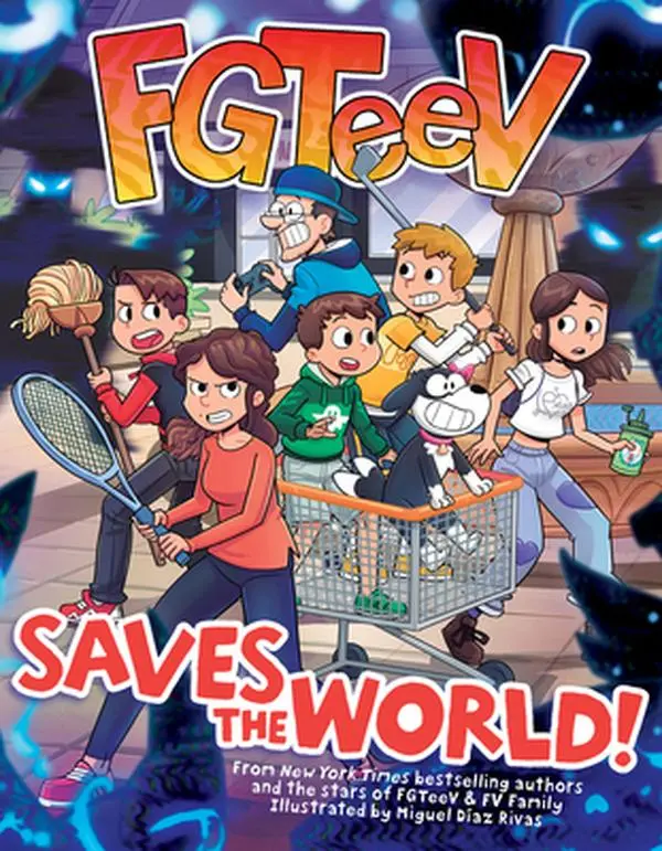 USED Book - Fgteev Saves the World!: A Graphic Novel by Fgteev (Paperback) - english