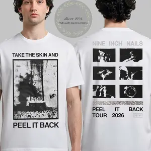 Nine Inch Nails Peel It Back Tour 2026 Merch Take The Skin And Peel It Back With Dates Two Sided T-Shirt , Gift For Fan