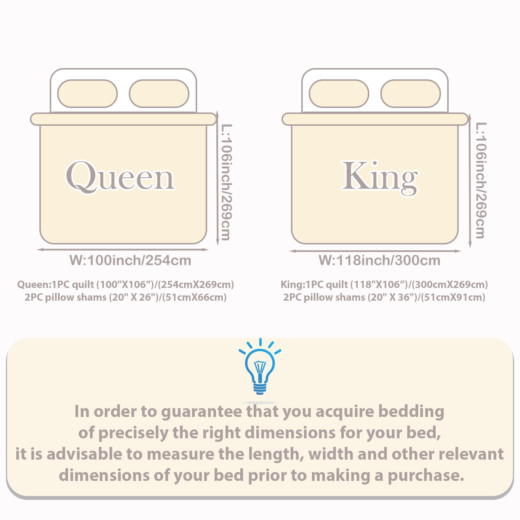 Oversized Quilt Bedspread Set 3-Piece, 100% Cotton Embroidered Queen King Size, Soft Breathable All-Season Comforter Cover, Leaf Design Bedspread