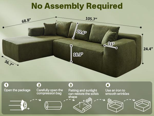 【For Live Deal 】Cushion,Holder ,Match with Ovios 104" Cloud Sectional Couch with L-Shaped Chaise Modern Modular Design, No Assembly Required, Plush Corduroy Cloud Velvet Fabric, 2 Pieces 【For Live Deal 】Cushion,Holder ,Match with Ovios 104" Cloud Sectional Couch with L-Shaped Chaise Modern Modular Design, No Assembly Required, Plush Corduroy Cloud Velvet Fabric, 2 Pieces