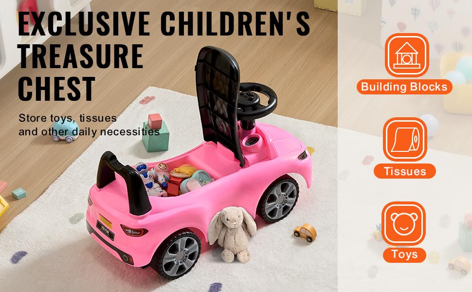 【fathersdaygift】VEVOR Ride On Push Car for Toddlers, Ages 1-3, Ride Racer, Sit to Stand Toddler Ride On Toy, Classic Kids Ride On Car with Music Steering Wheel & Under Seat Storage, Ride On Toy for Boys Girls, Pink,Christmas gift 【fathersdaygift】VEVOR Ride On Push Car for Toddlers, Ages 1-3, Ride Racer, Sit to Stand Toddler Ride On Toy, Classic Kids Ride On Car with Music Steering Wheel & Under Seat Storage, Ride On Toy for Boys Girls, Pink,Christmas gift