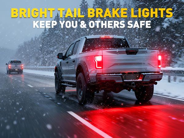 AUXITO Upgraded 7440/7443 3156/3157 1157 1156 LED Bulbs for Reverse Lights Brake Tail Light Bulbs, CANBUS Ready, 3800LM 500% Brighter White/Red/Yellow/Flashing Strobe Red included, for Backup Tail Brake DRL Turn Signal Parking Lights,Pack of 2