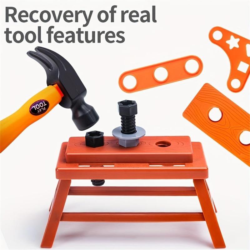 Tool Box Toy, 42pcs/set Electronic Toy Drill Kits with Box, Pretend Play Construction Tools for Enhance Hands-on Ability, Simulation Tool Box Repair Toy for Teenagers and Adults