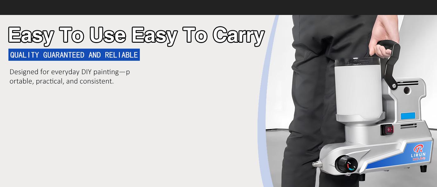 Portable Airless Paint Sprayer, 2.5 L/Min High Flow, 3 Adjustable Speeds, 2L Capacity with 5m Hose, Wall Sprayer for DIY Projects and Emulsion Paint